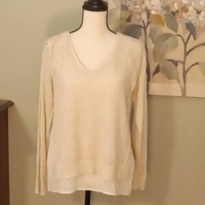 Lucky brand metallic sweater small
